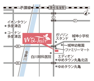 wa-hair（ワ ヘアー）地図