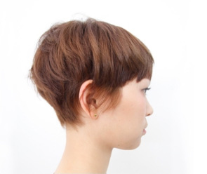 小顔補正立体カット写真