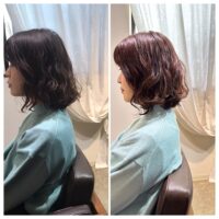 本日のお客様 【髪質改善個室の落ち着いた美容室】